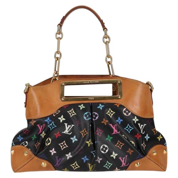 LOUIS VUITTON Monogram Multicolor Judy MM Bag Black M40256 - Picture 13 of 16
